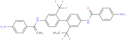 N,N'-(2,2'-bis(trifluoromethyl)-[1,1'-diphenyl]-4,4'-diyl)bis(4-aminobenzamide)