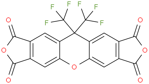 9,9-bis(trifluoromethyl)-2,3,6,7-xant henetetracarboxylic dianhydride (6FCDA)