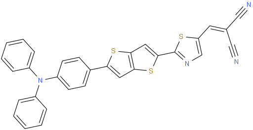 2-((2-(5-(4-(Diphenylamino)phenyl)thieno[3,2-b]thiophen-2-yl)thiazol-5-yl)methylene)malononitrile