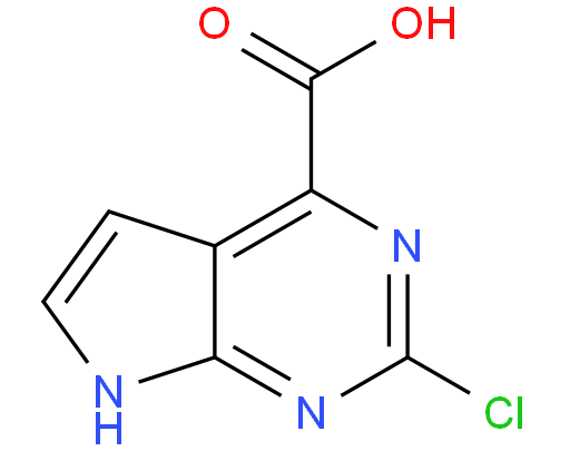 2-chloro-7H-pyrrolo[2,3-d]pyrimidine-4-carboxylic acid