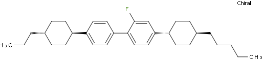  2-fluoro-4-(4-pentylcyclohexyl)-1-[4-(4-propylcyclohexyl)phenyl]benzene  