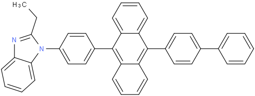 1-[4-(10-[1,1'-biphenyl]-4-yl-9-anthracenyl)phenyl]-2-ethyl-1H-Benzimidazole
