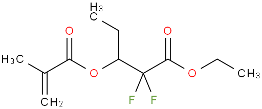 Ethyl 2,2-difluoro-3-(methacryloyloxy)pentanoate