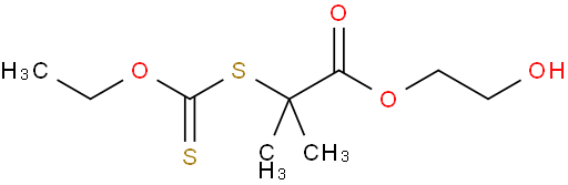 2-HYDROXYETHYL 2-((ETHOXYCARBONOTHIOYL)THIO)-2-METHYLPROPANOATE