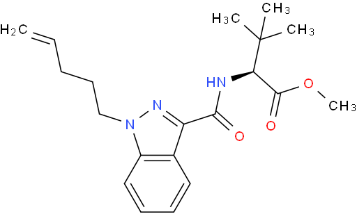 L-Valine, 3-methyl-N-[[1-(4-penten-1-yl)-1H-indazol-3-yl]carbonyl]-, methyl ester