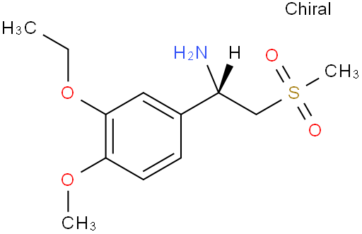  (S)-1-(3-ethoxy-4-methoxyphenyl)-2-(methylsulfonyl)ethanamine