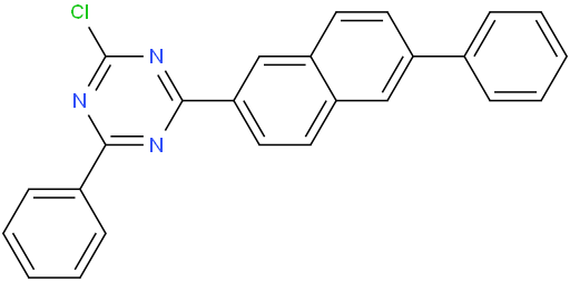 2-chloro-4-phenyl-6-(6-phenylnaphthalen-2-yl)-1,3,5-triazine