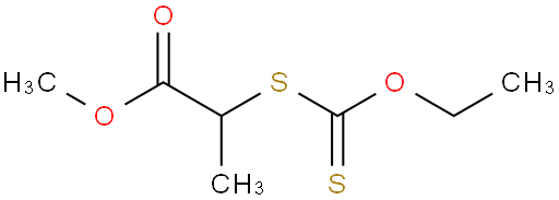 Propanoic acid, 2-[(ethoxythioxomethyl)thio]-, methyl ester