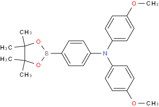 4-Methoxy-N-(4-methoxyphenyl)-N-(4-(4,4,5,5-tetramethyl-1,3,2-dioxaborolan-2-yl)phenyl)aniline
