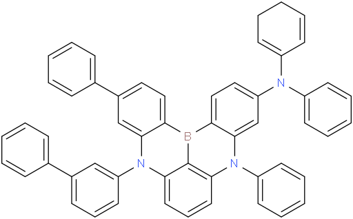 9-[1,1'-Biphenyl]-3-yl-N,N,5,11-tetraphenyl-5H,9H-[1,4]benzazaborino[2,3,4-kl]phenazaborin-3-amine