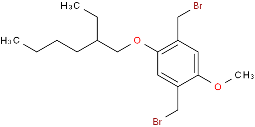 1,4-Bis(bromomethyl)-2-((2-ethylhexyl)oxy)-5-methoxybenzene