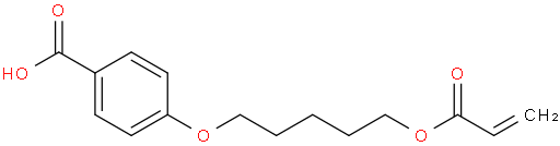 4-((5- (acryloyloxy) pentyl) oxy) benzoic acid
