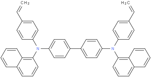 N4,N4'-Bis(4-ethenylphenyl)-N4,N4'-di-1-naphthalenyl-[1,1'-biphenyl]-4,4'-diamine